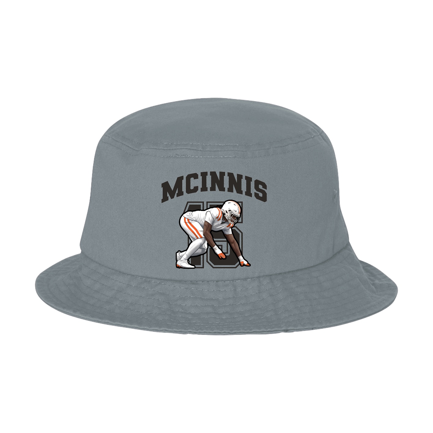 Bucket Cap — Number in Grey