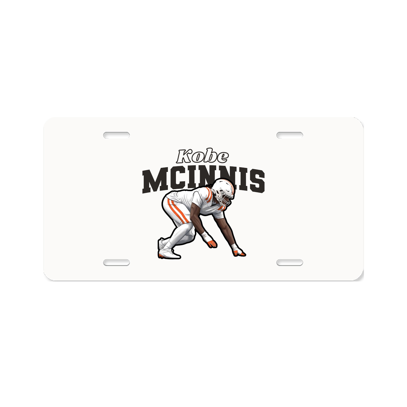 License Plate — Name Arch in Classic