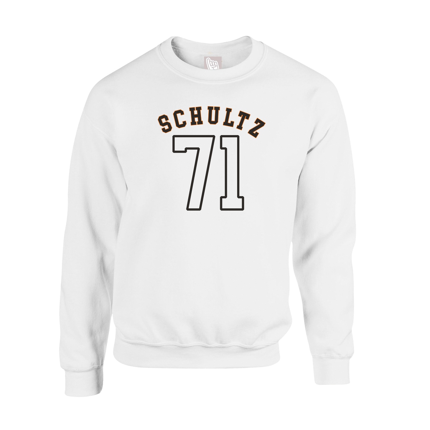 Fleece Crew — Shirsey Arch in White