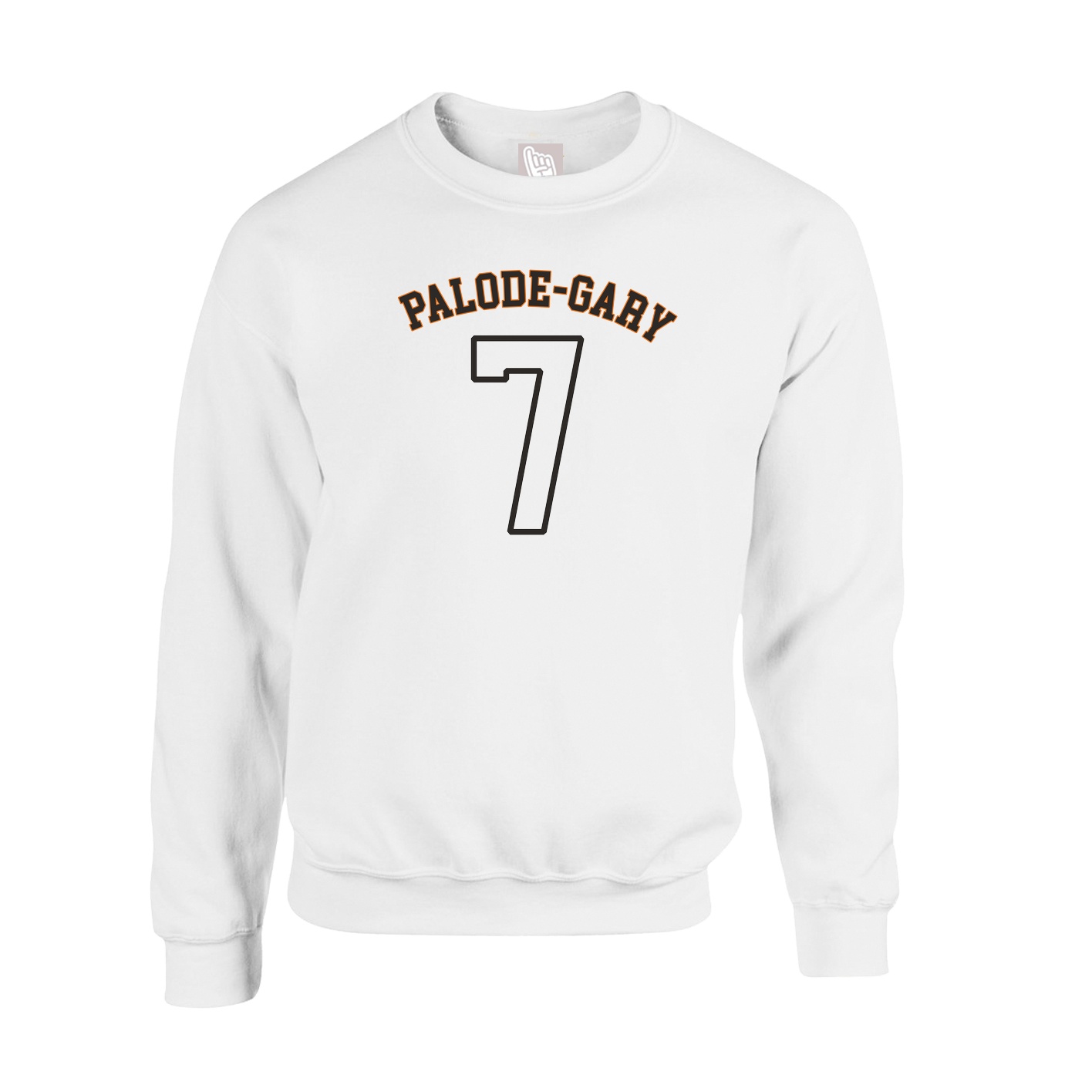 Fleece Crew — Shirsey Arch in White