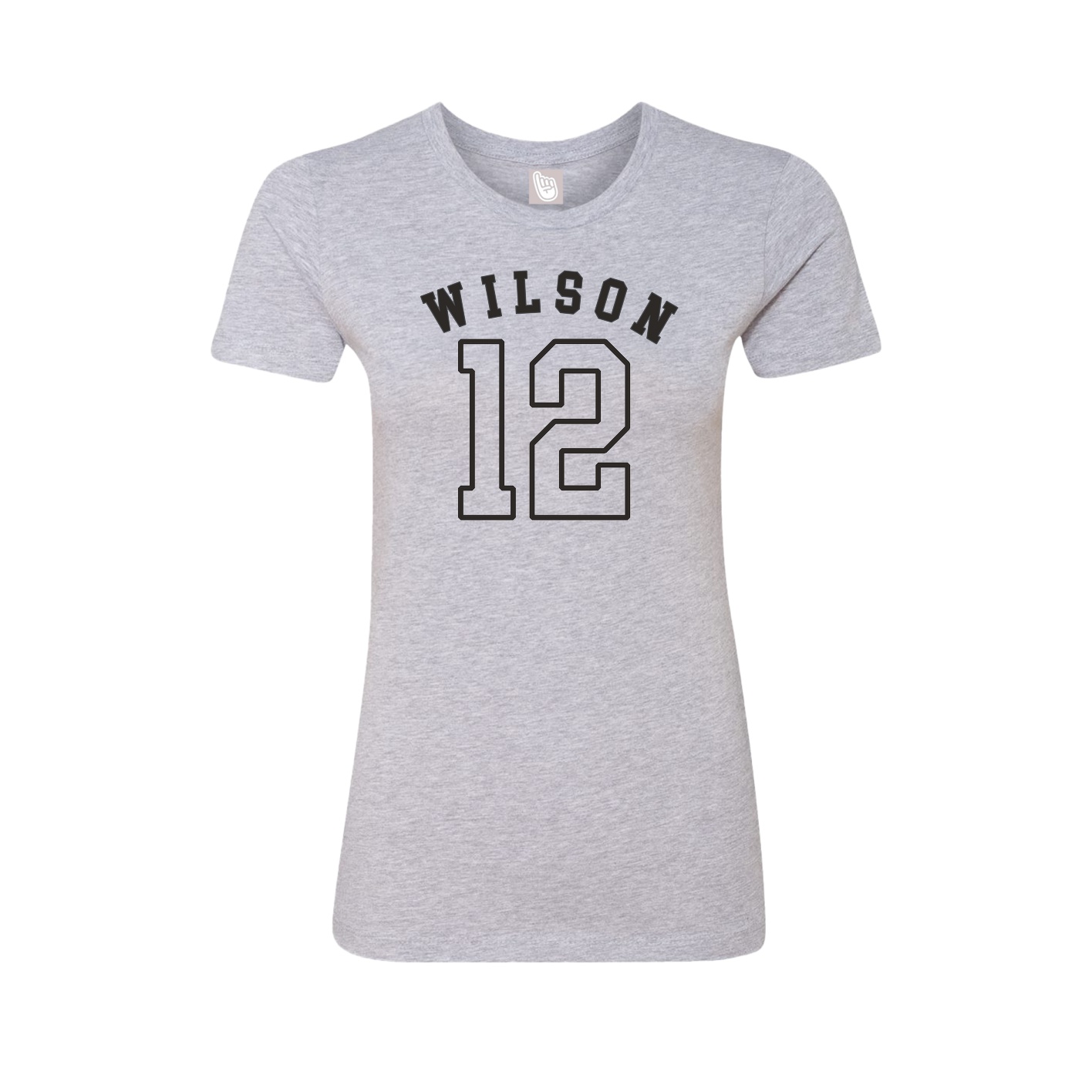Fitted Women's Tee — Shirsey Arch in Grey