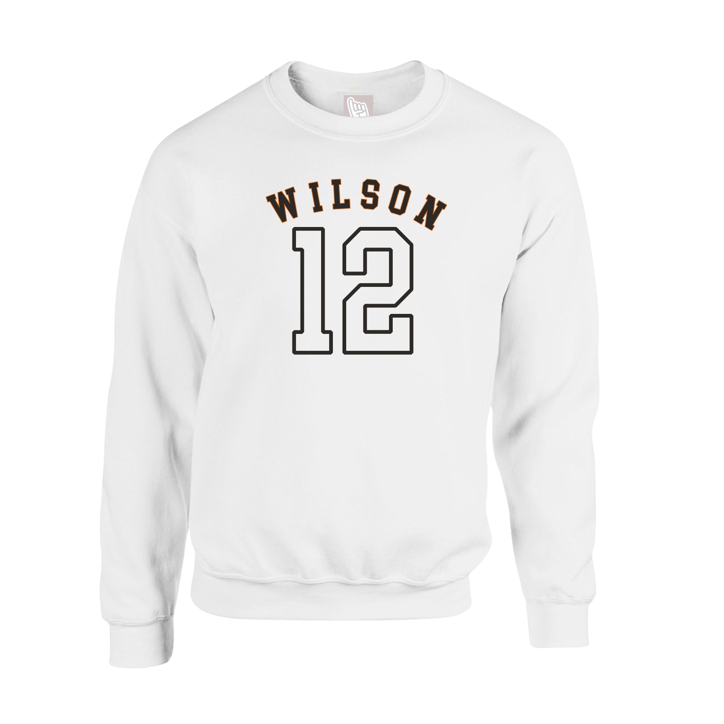 Fleece Crew — Shirsey Arch in White