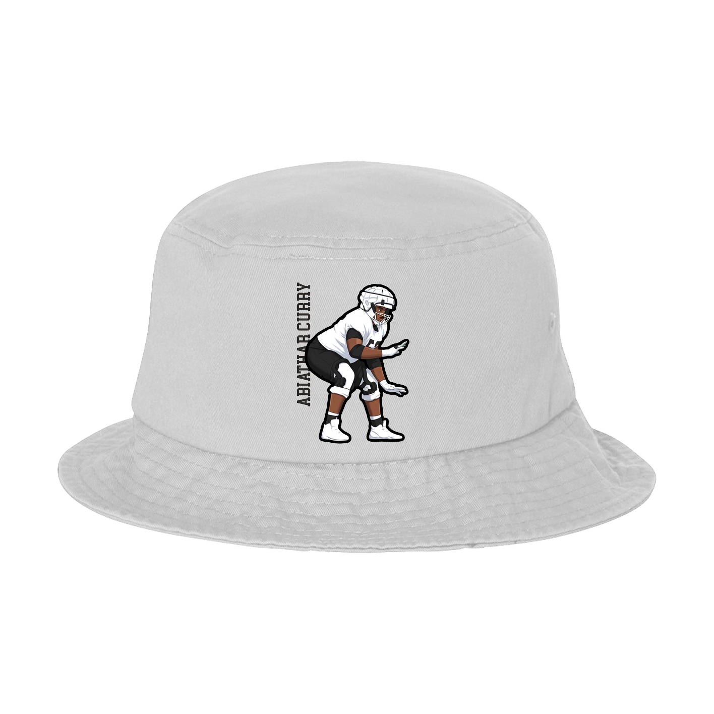 Bucket Cap — Name Vertical in White