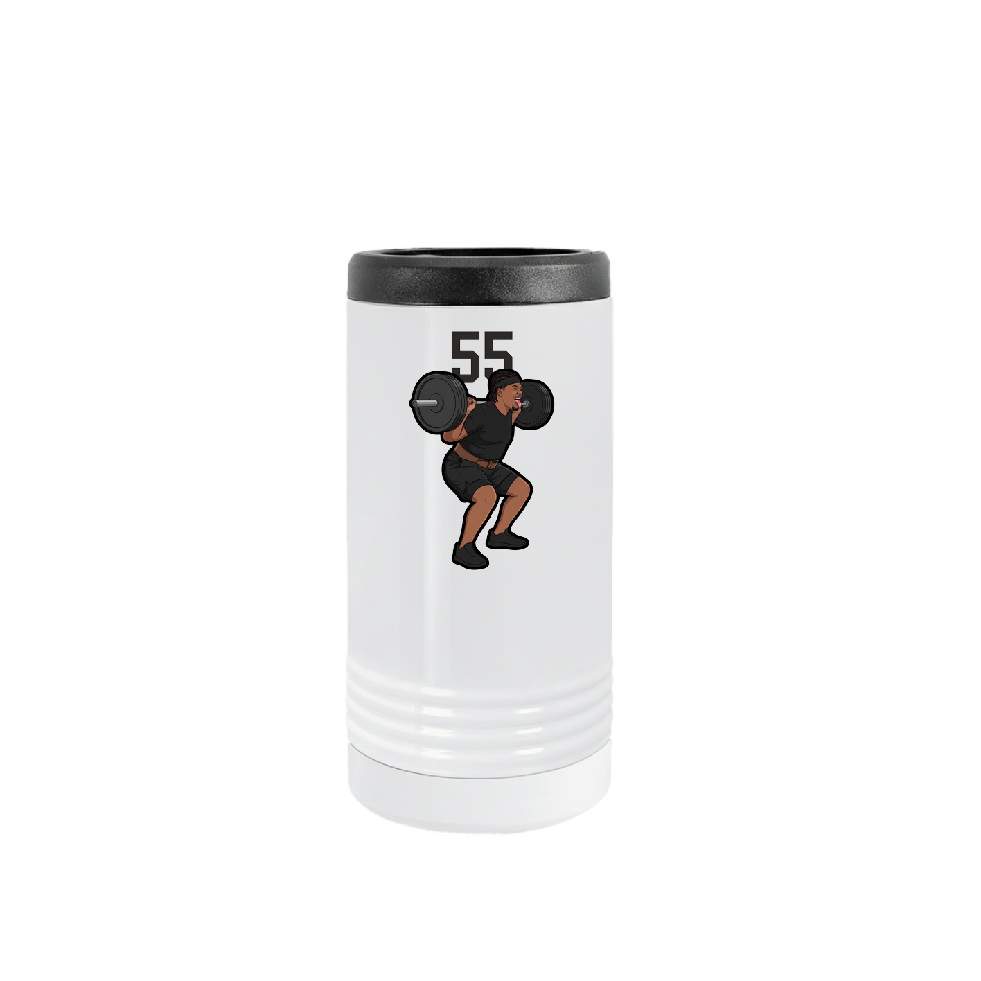 Slim Beverage Holder — Number Top in White