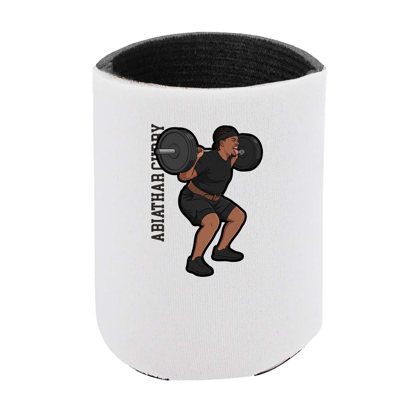 Can Holder — Name Vertical in White