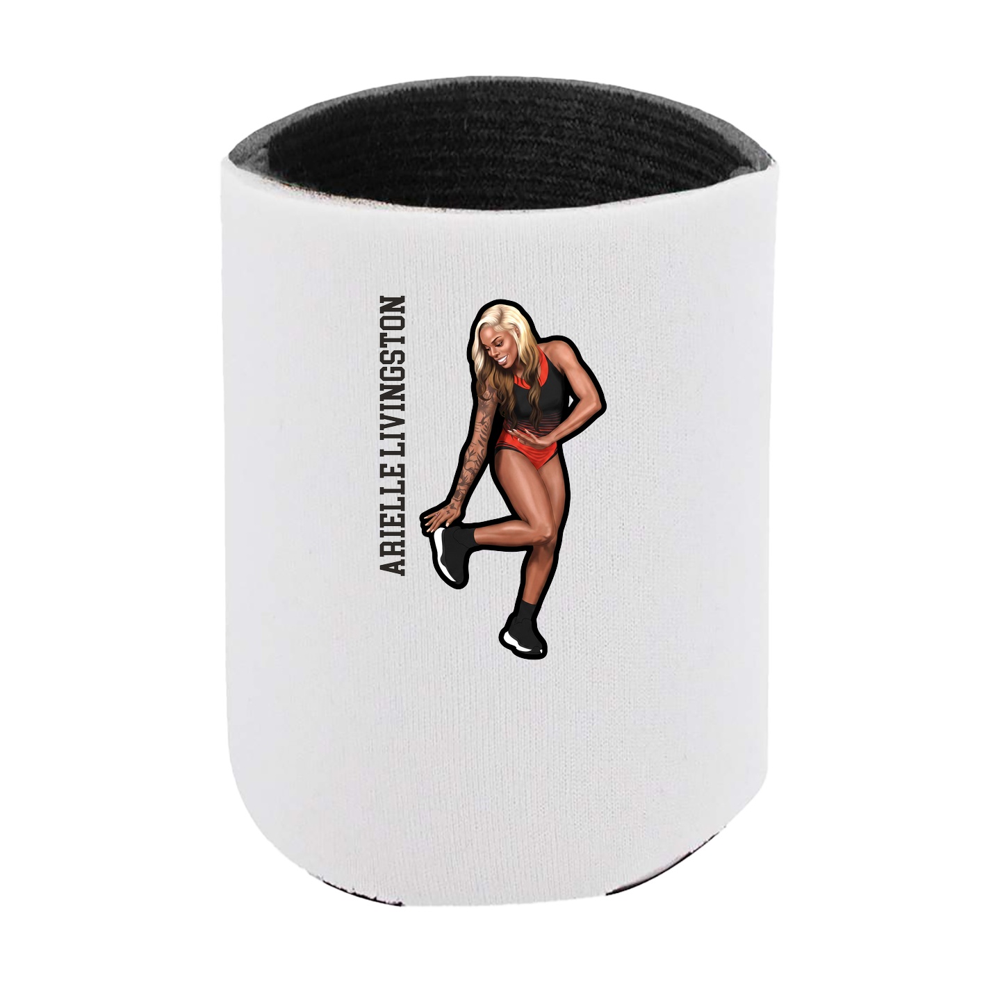 Can Holder — Name Vertical in White