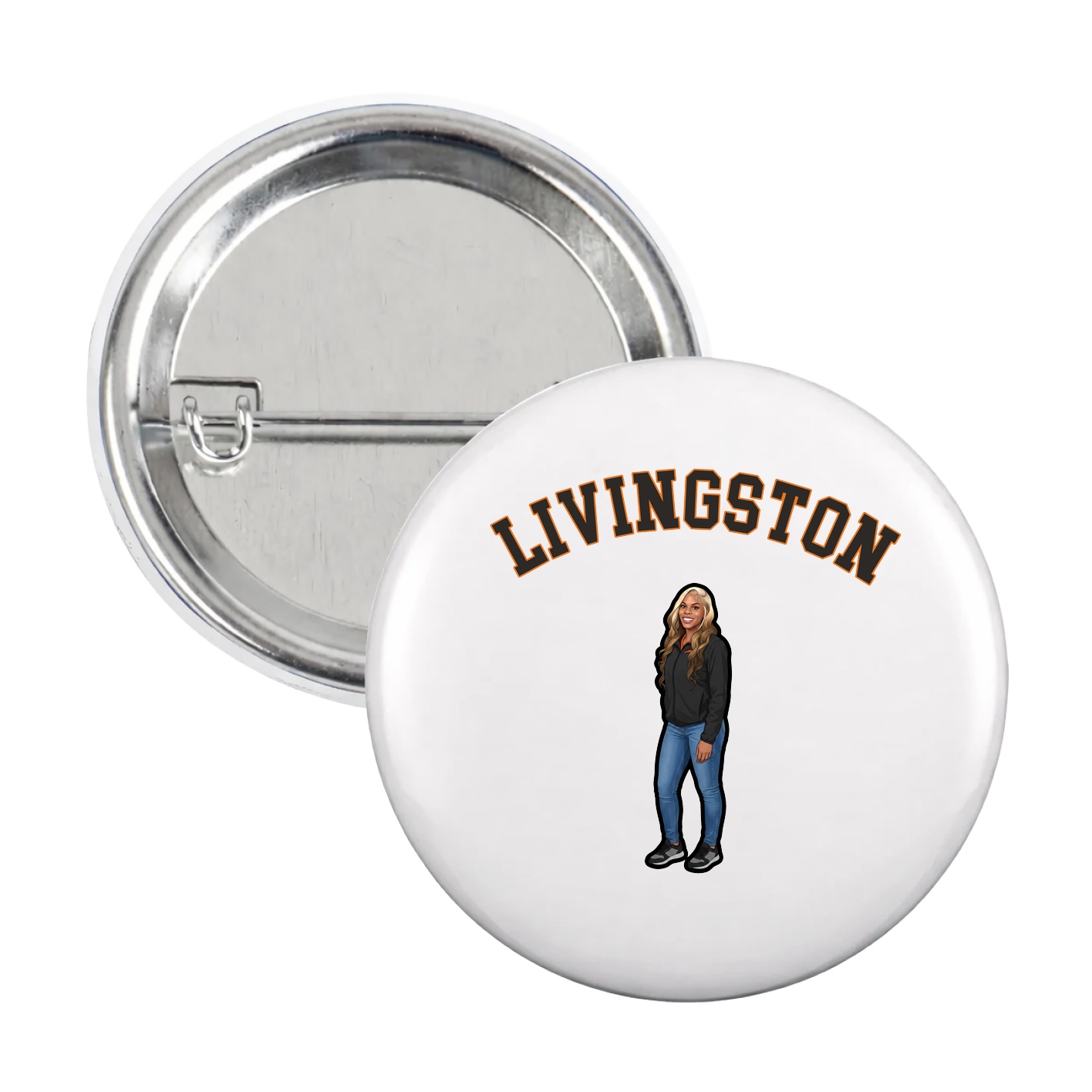 Game Day Button — Shirsey Arch in White
