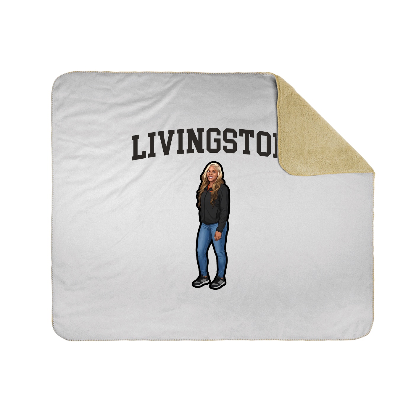 Throw Blanket — Shirsey in White