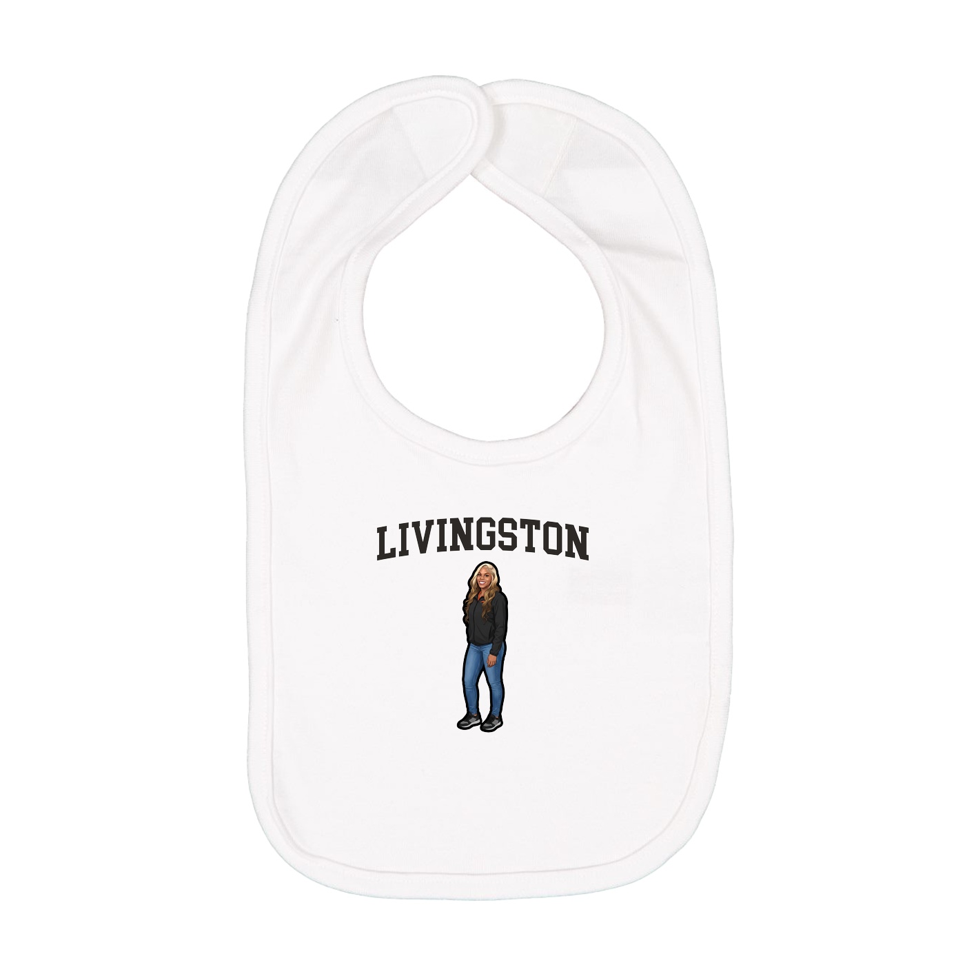 Infant Bib — Shirsey in White
