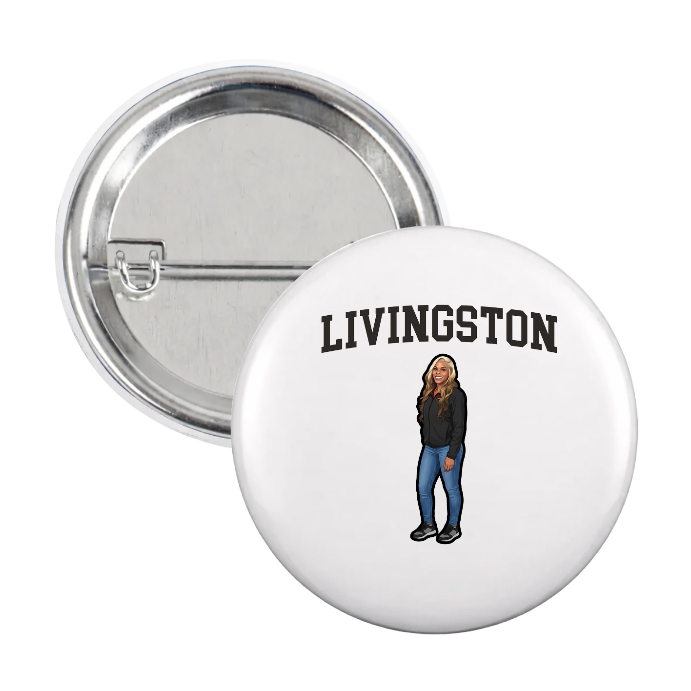 Game Day Button — Shirsey in White