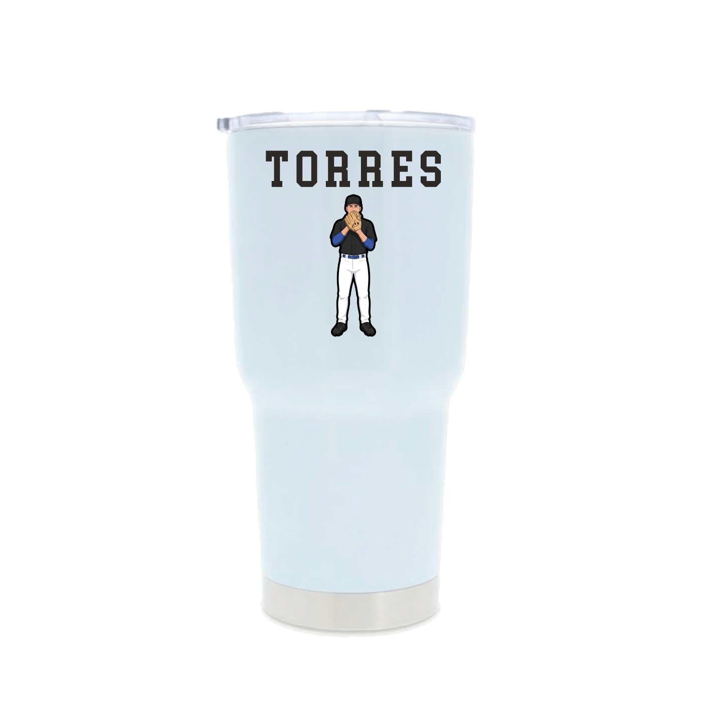 30oz Stainless Steel Tumbler — Shirsey in White
