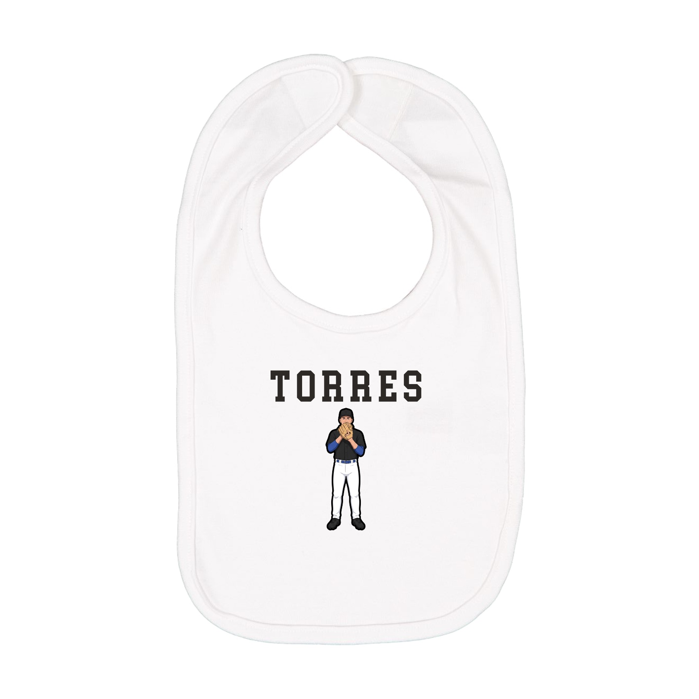 Infant Bib — Shirsey in White