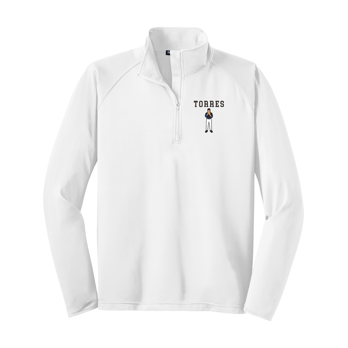 Q-Zip Pullover — Shirsey in White