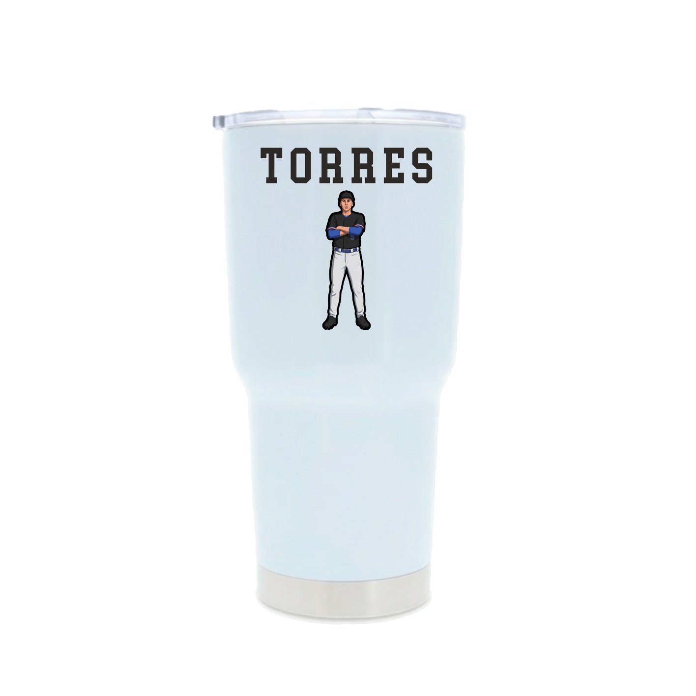 30oz Stainless Steel Tumbler — Shirsey in White