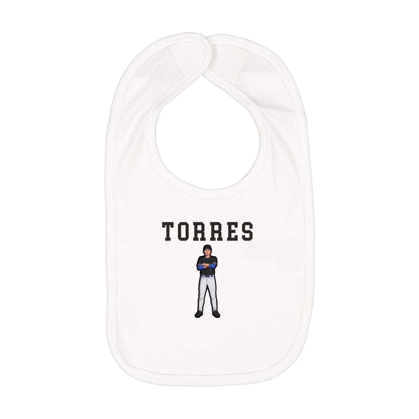 Infant Bib — Shirsey in White