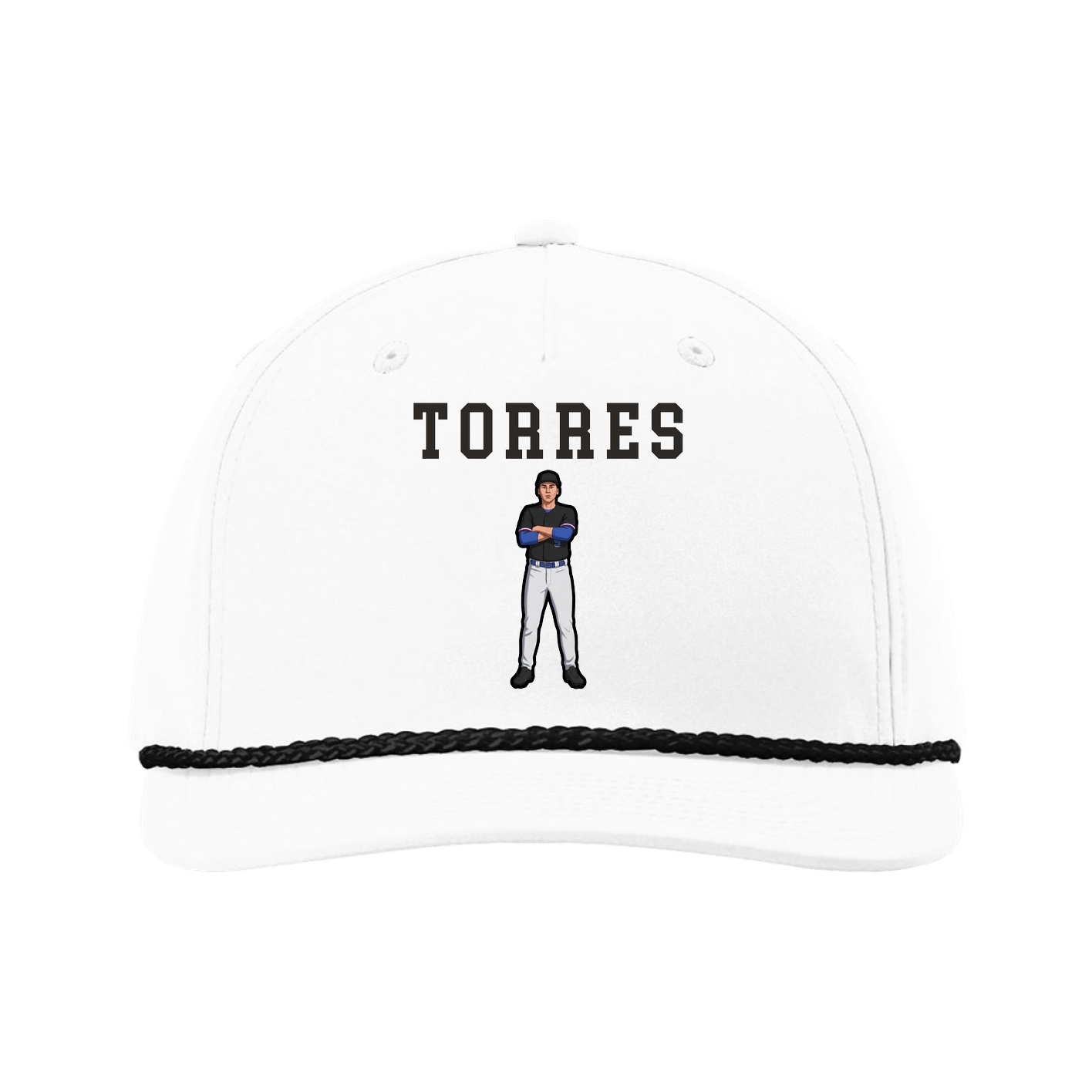 Five-Panel Classic Rope Cap — Shirsey in White