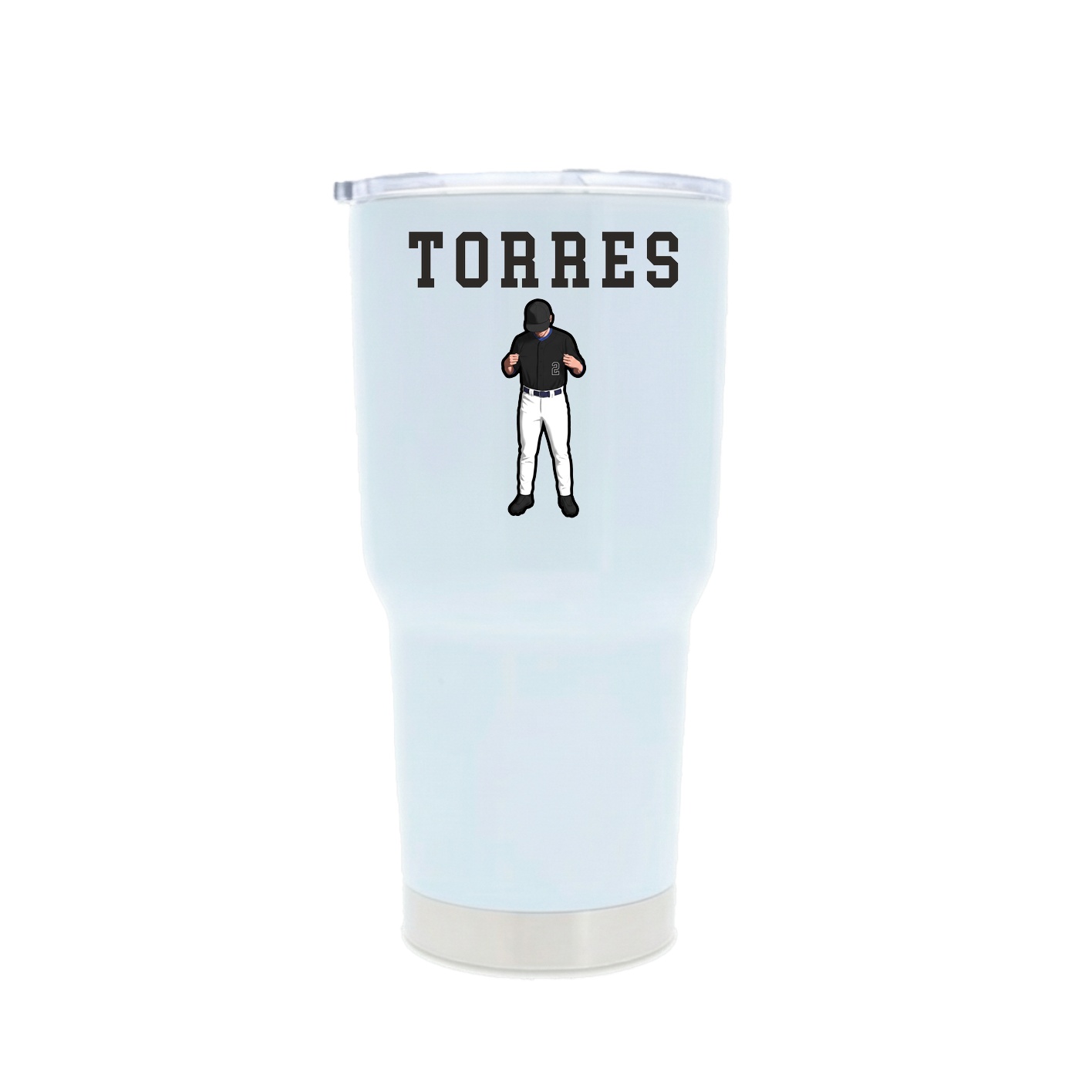30oz Stainless Steel Tumbler — Shirsey in White