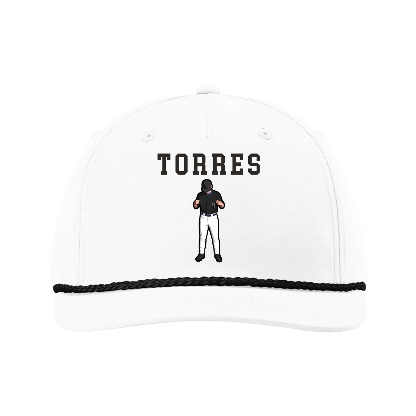 Five-Panel Classic Rope Cap — Shirsey in White