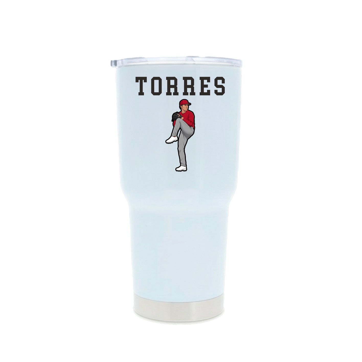 30oz Stainless Steel Tumbler — Shirsey in White