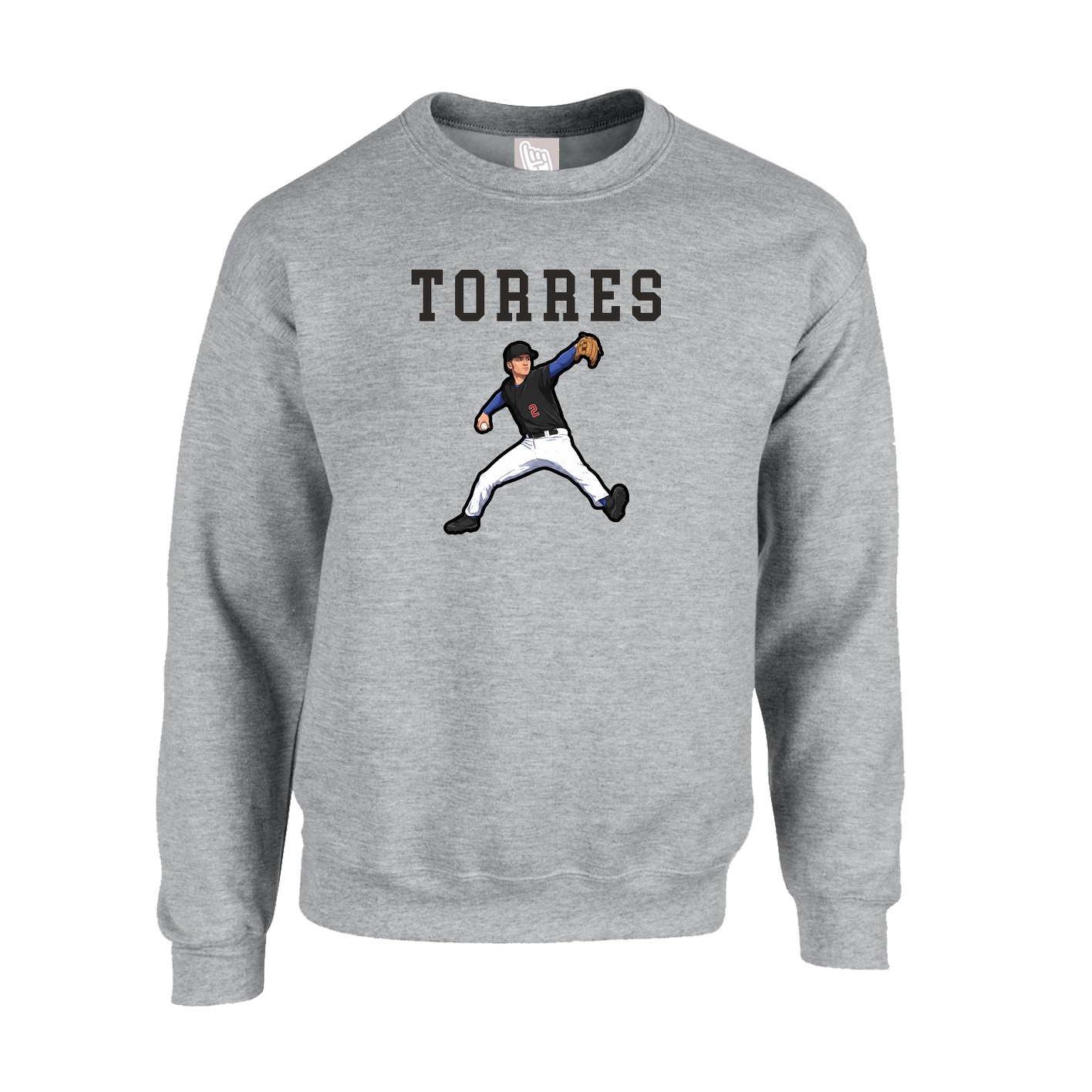 Fleece Crew — Shirsey in Grey