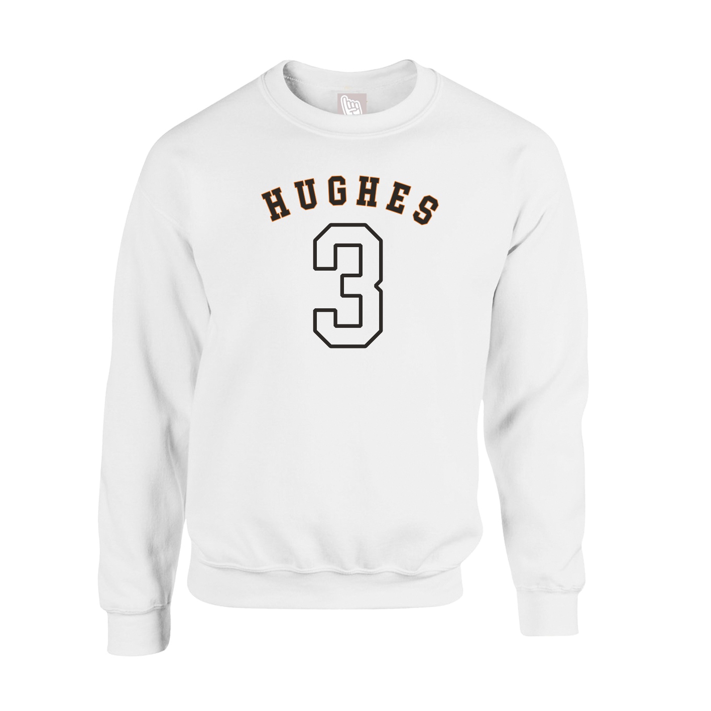 Fleece Crew — Shirsey Arch in White
