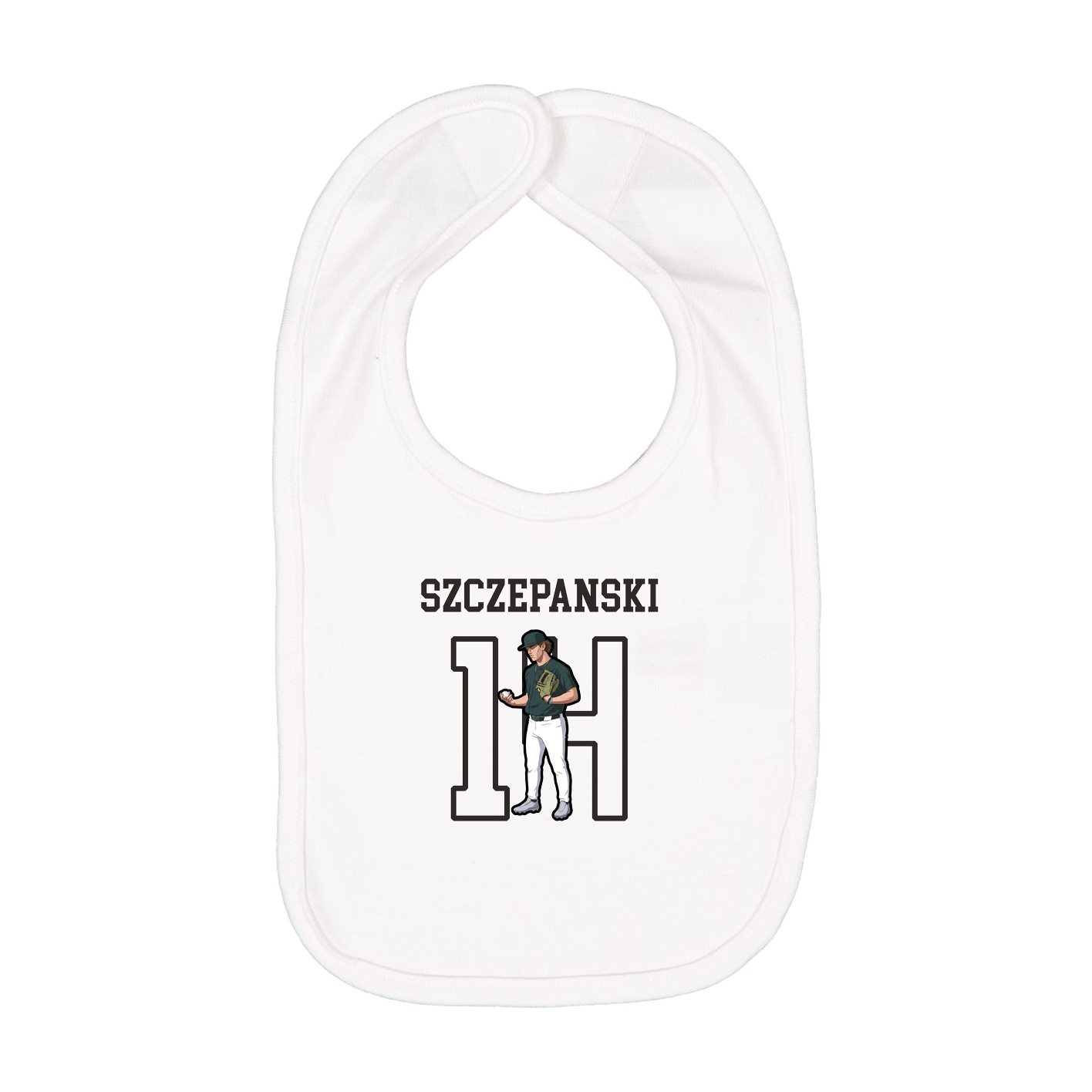 Infant Bib — Shirsey in White