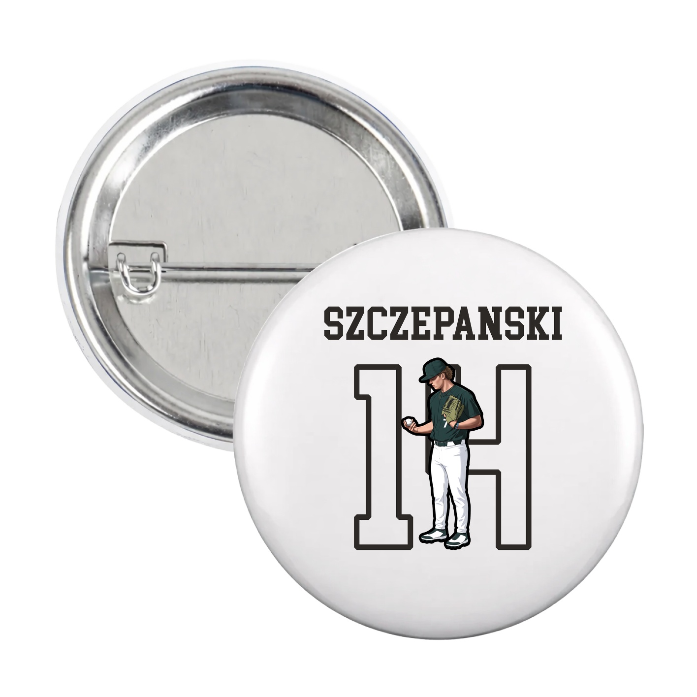 Game Day Button — Shirsey in White