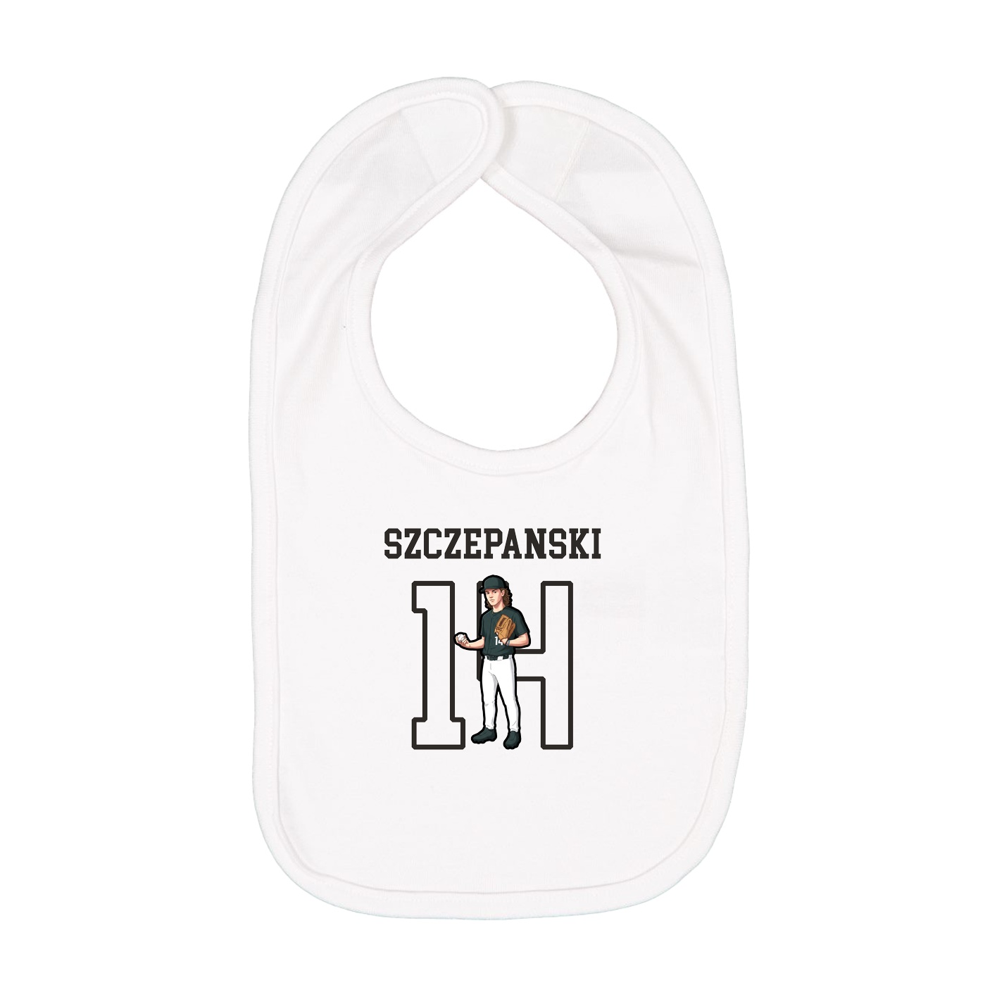 Infant Bib — Shirsey in White