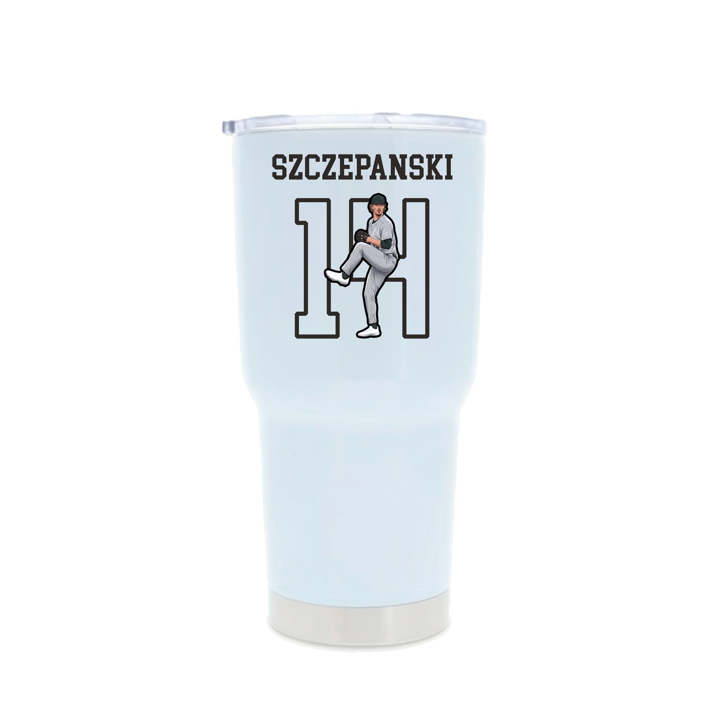 30oz Stainless Steel Tumbler — Shirsey in White