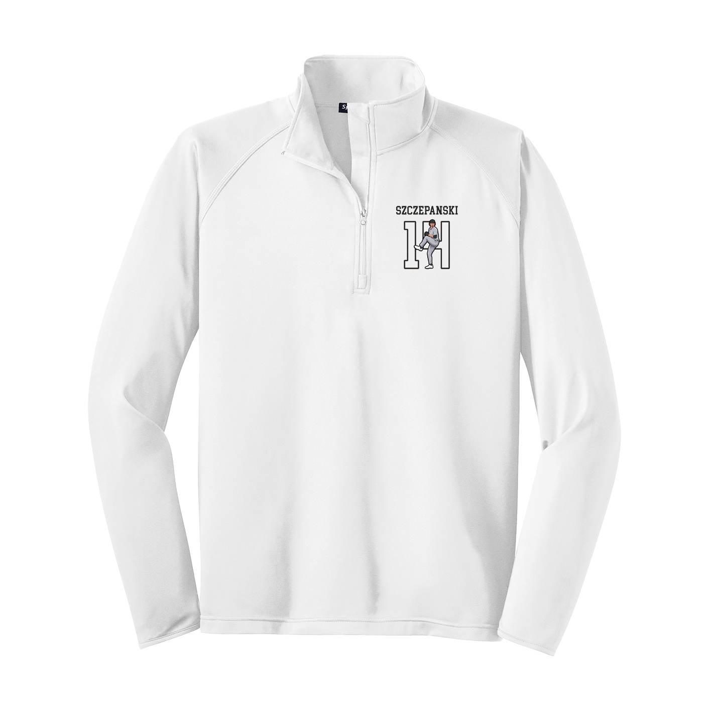 Q-Zip Pullover — Shirsey in White