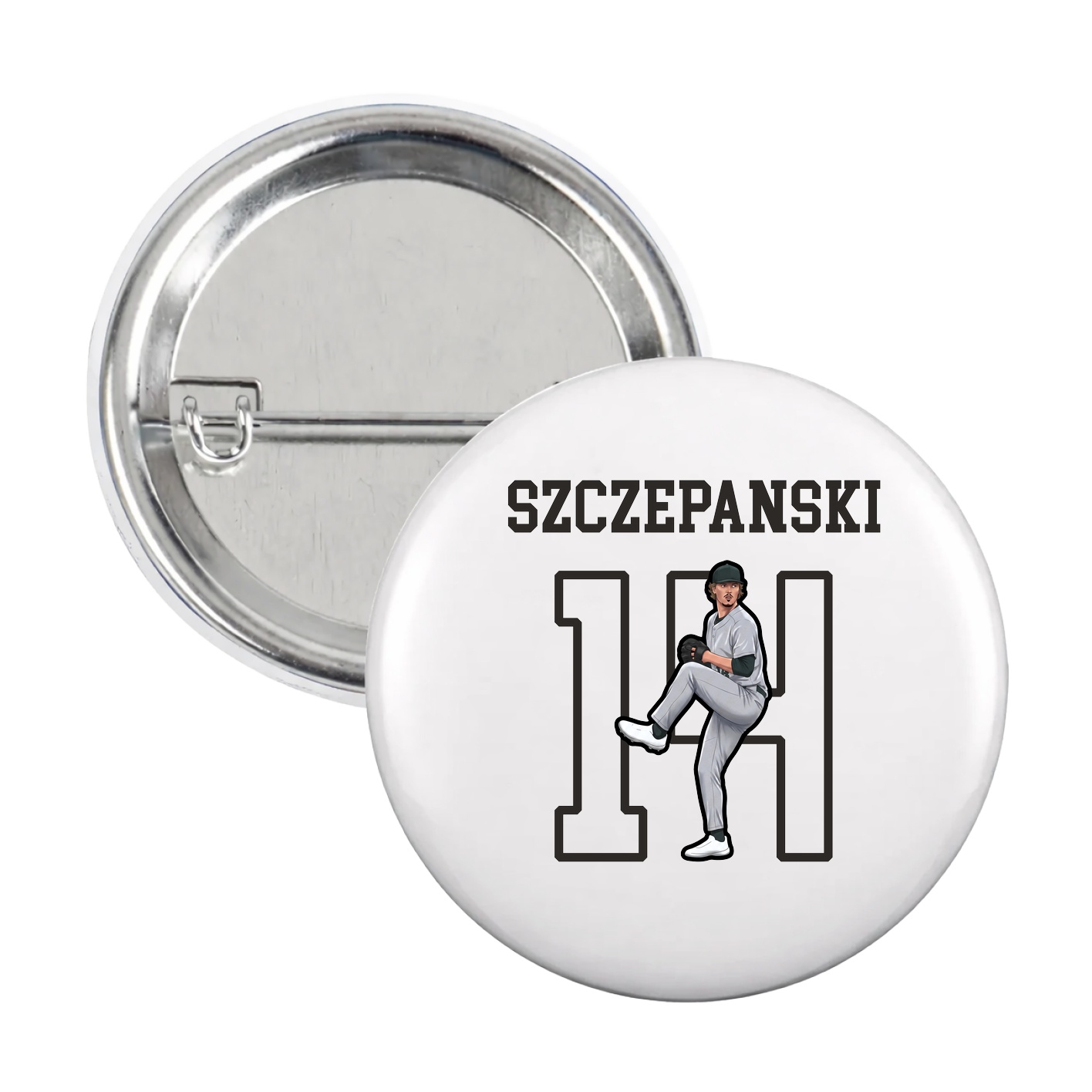 Game Day Button — Shirsey in White