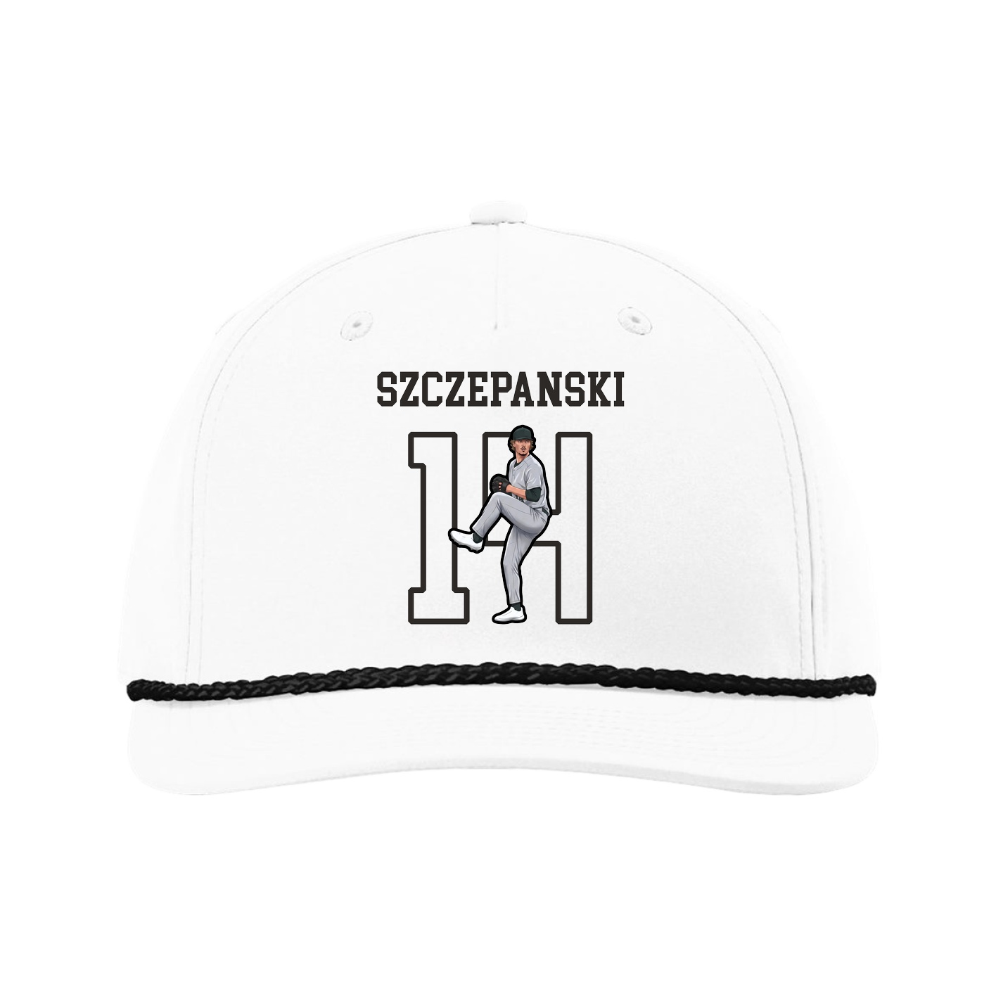 Five-Panel Classic Rope Cap — Shirsey in White