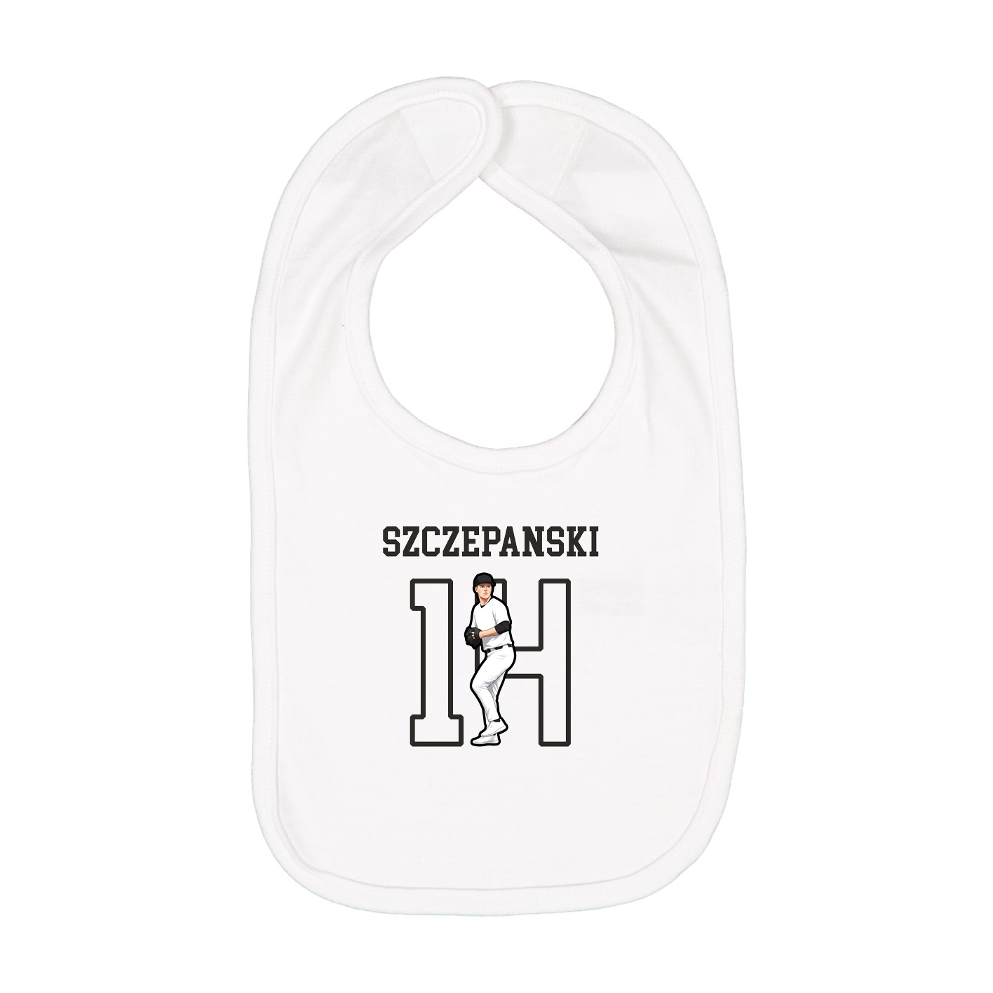 Infant Bib — Shirsey in White