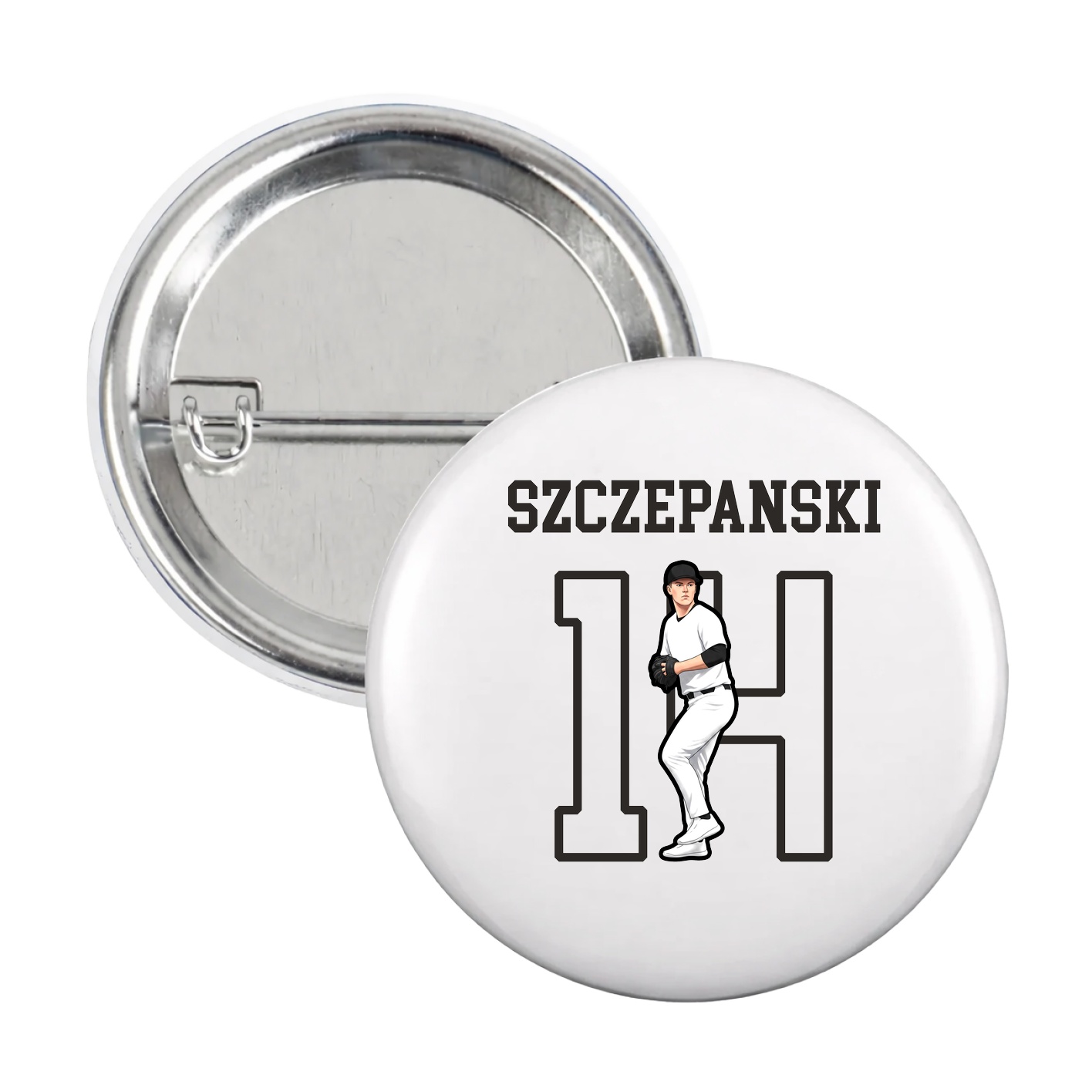 Game Day Button — Shirsey in White