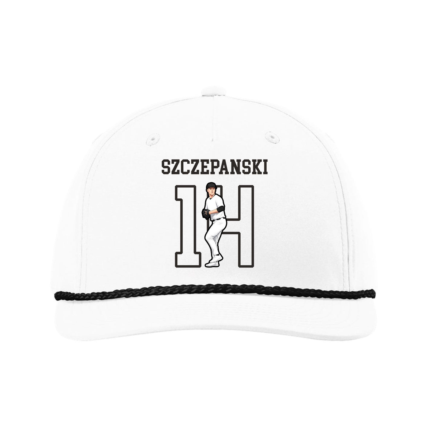 Five-Panel Classic Rope Cap — Shirsey in White