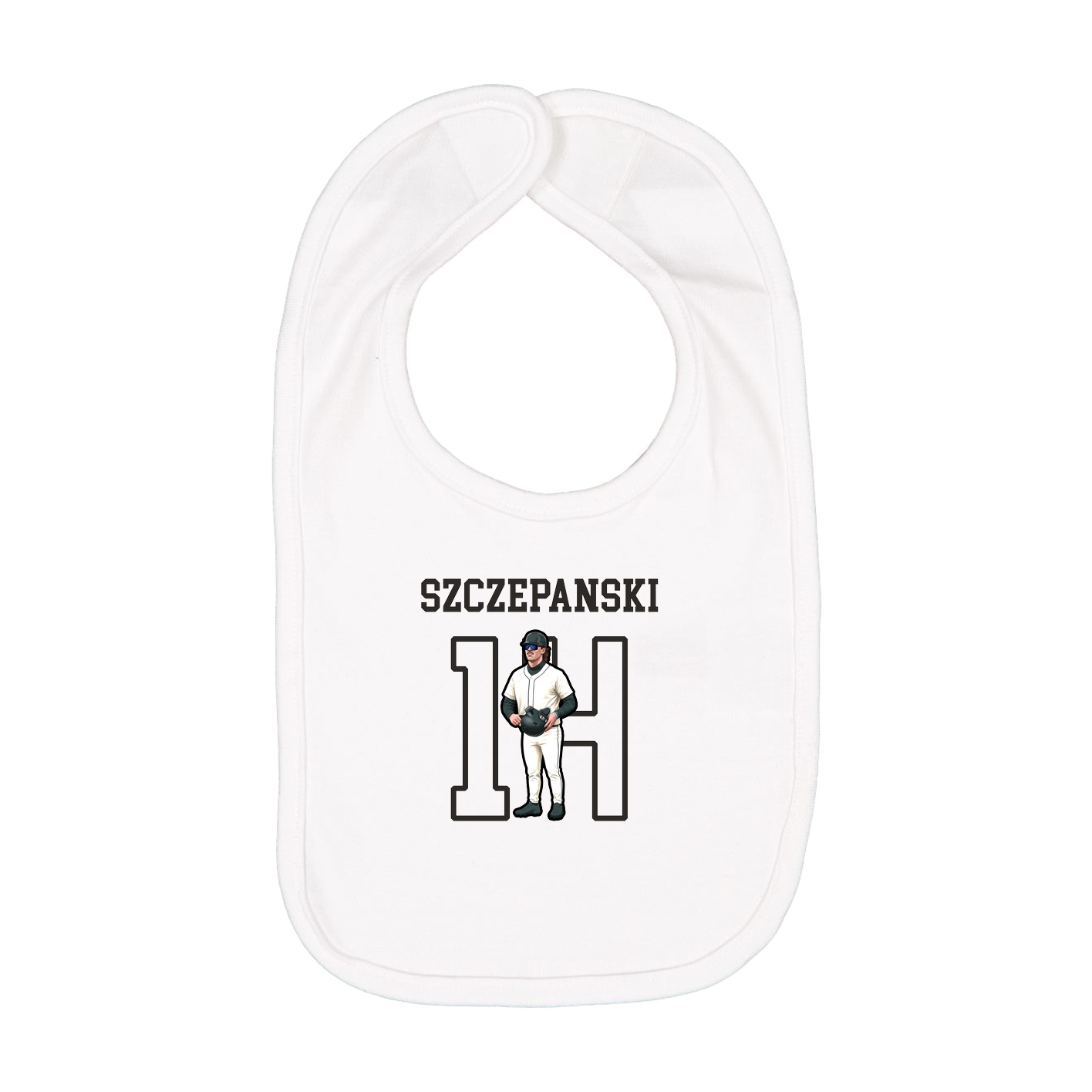 Infant Bib — Shirsey in White