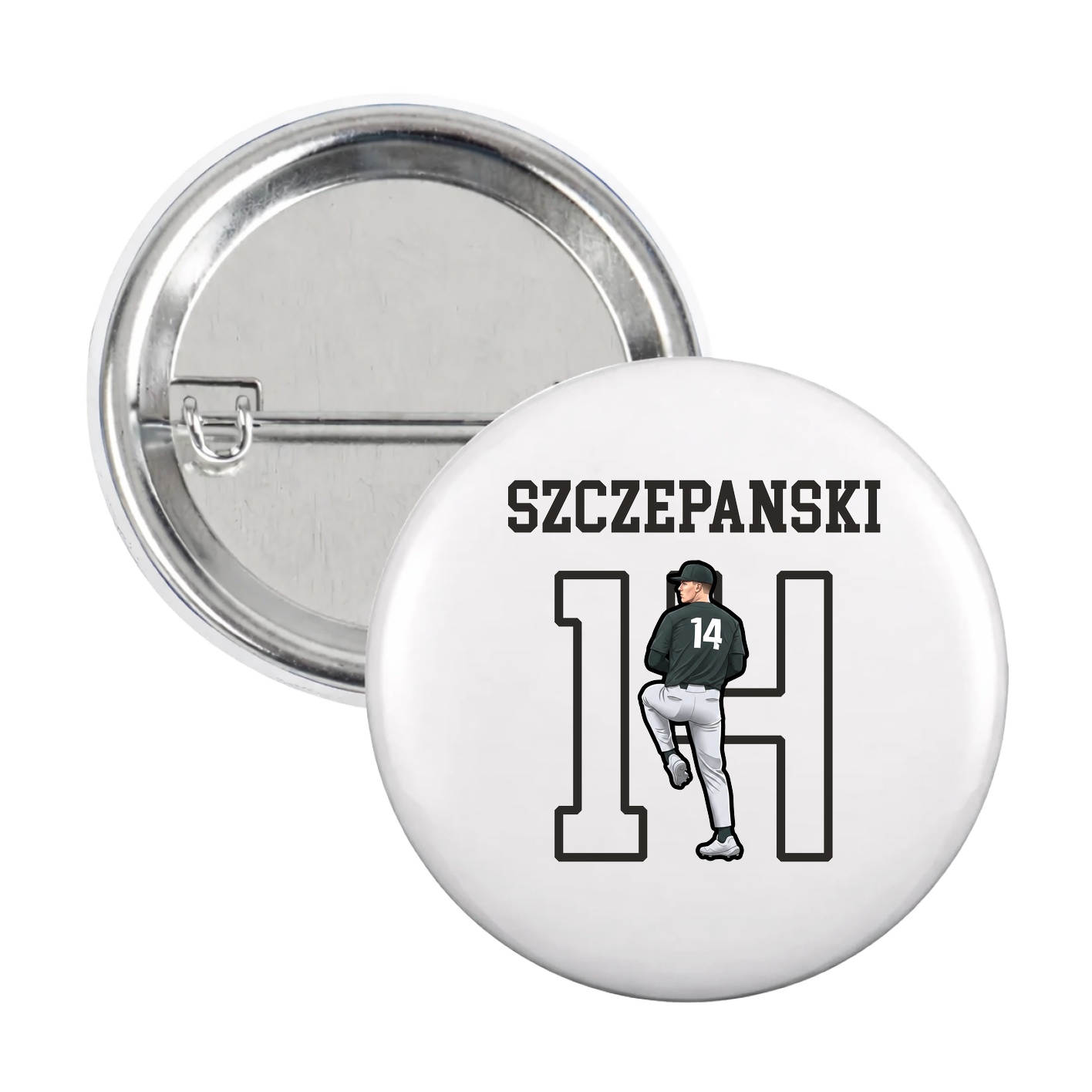 Game Day Button — Shirsey in White