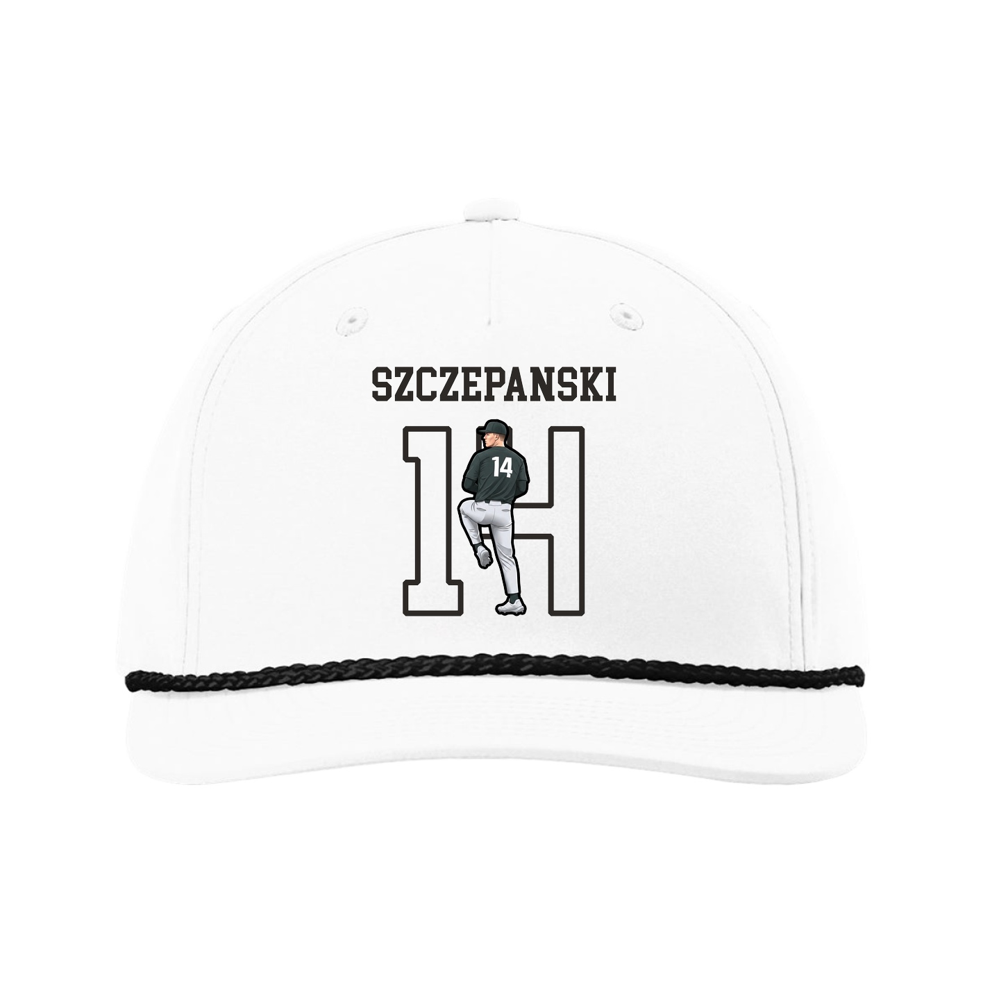 Five-Panel Classic Rope Cap — Shirsey in White
