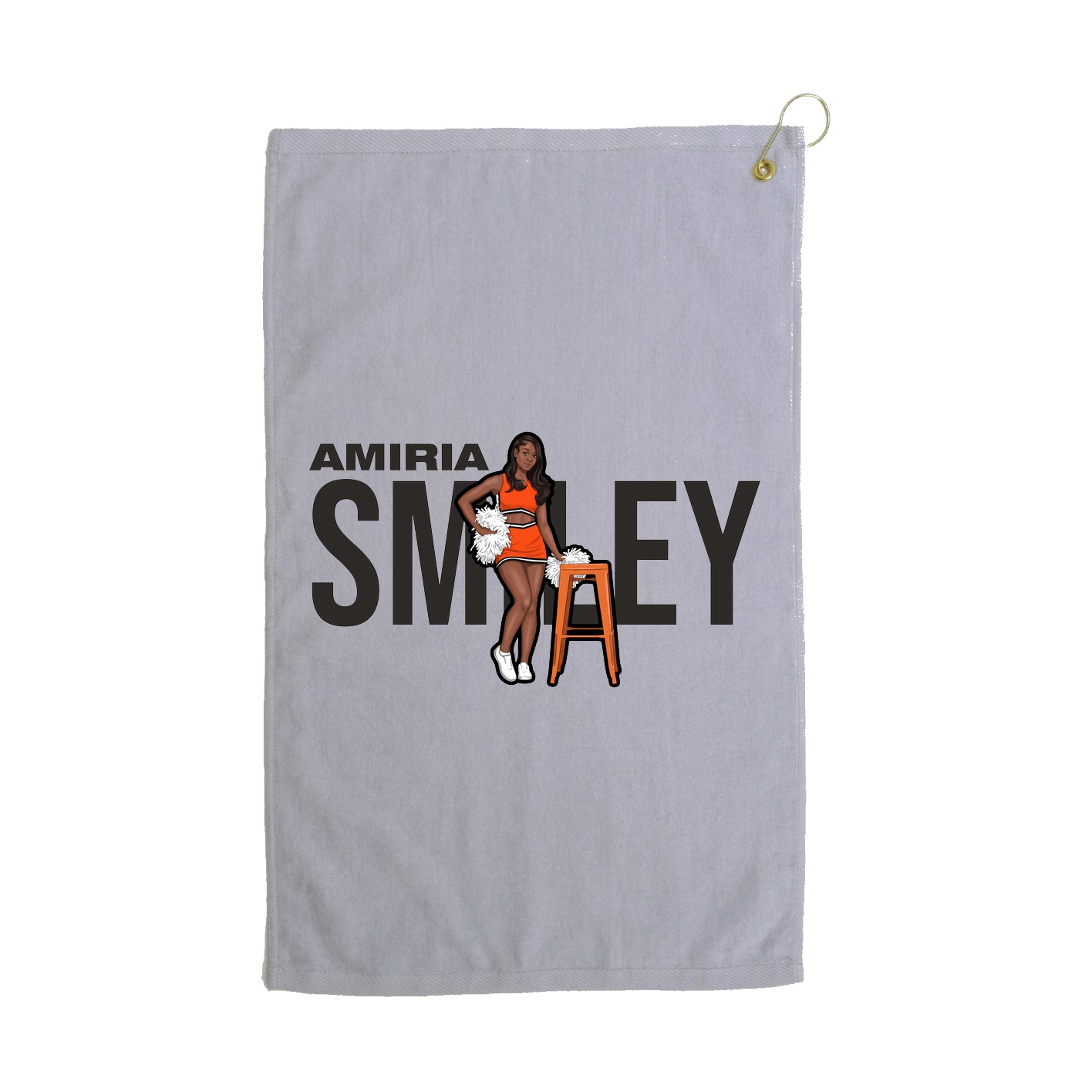 Golf Towel — Player Name in Grey