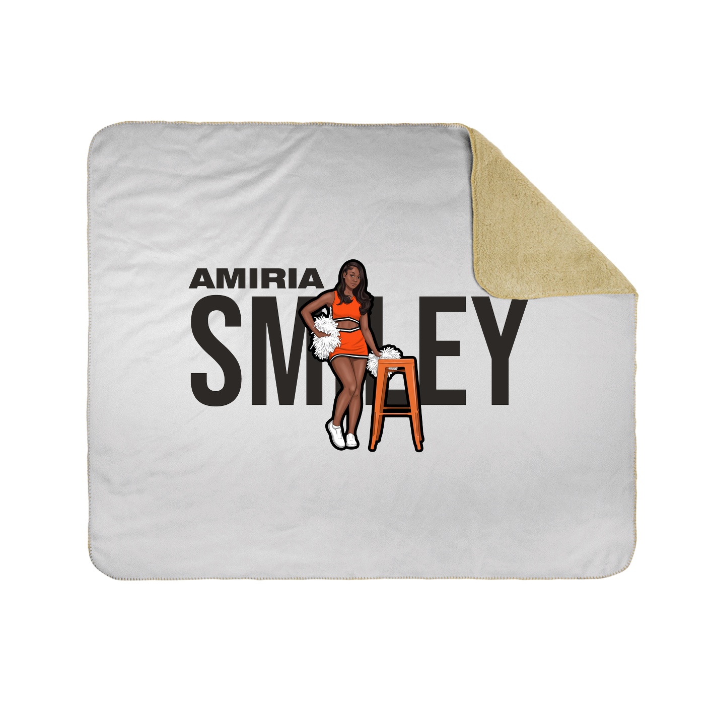 Throw Blanket — Player Name in White