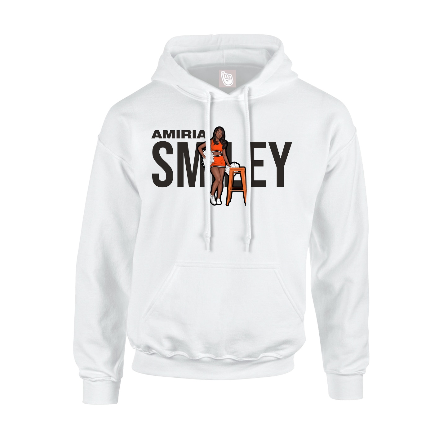 Youth Hoodie — Player Name in White