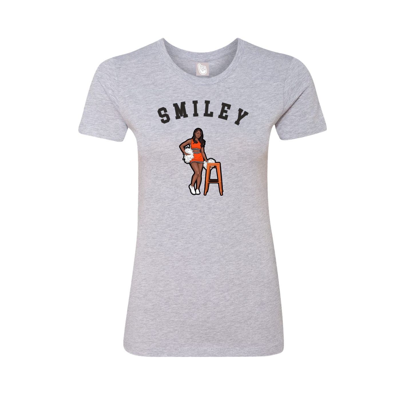 Fitted Women's Tee — Shirsey Arch in Grey