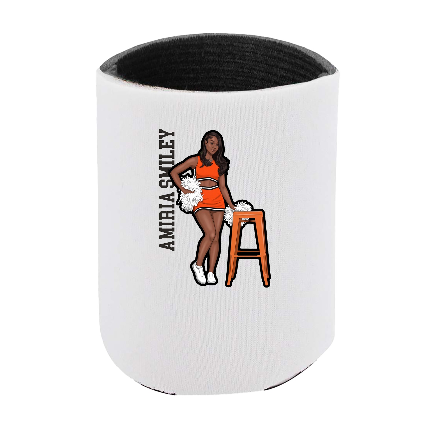 Can Holder — Name Vertical in White