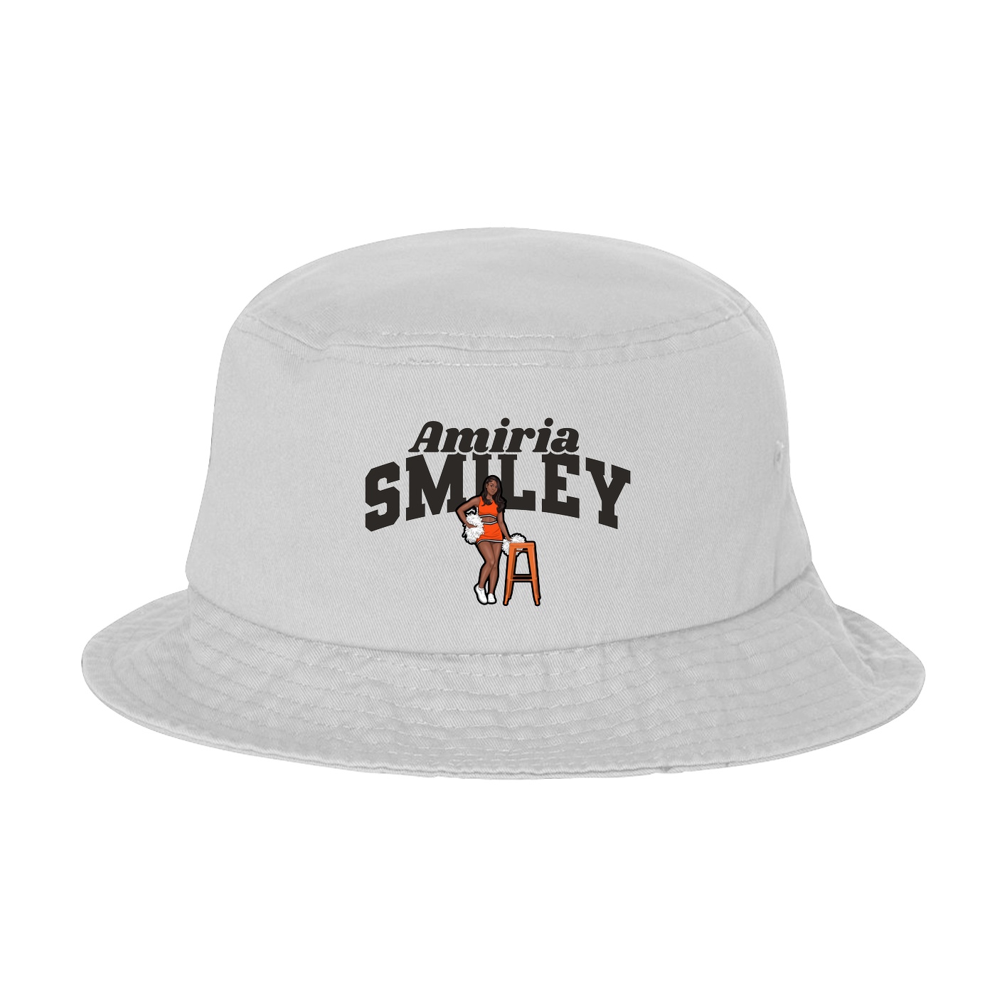 Bucket Cap — Signature Arch in White