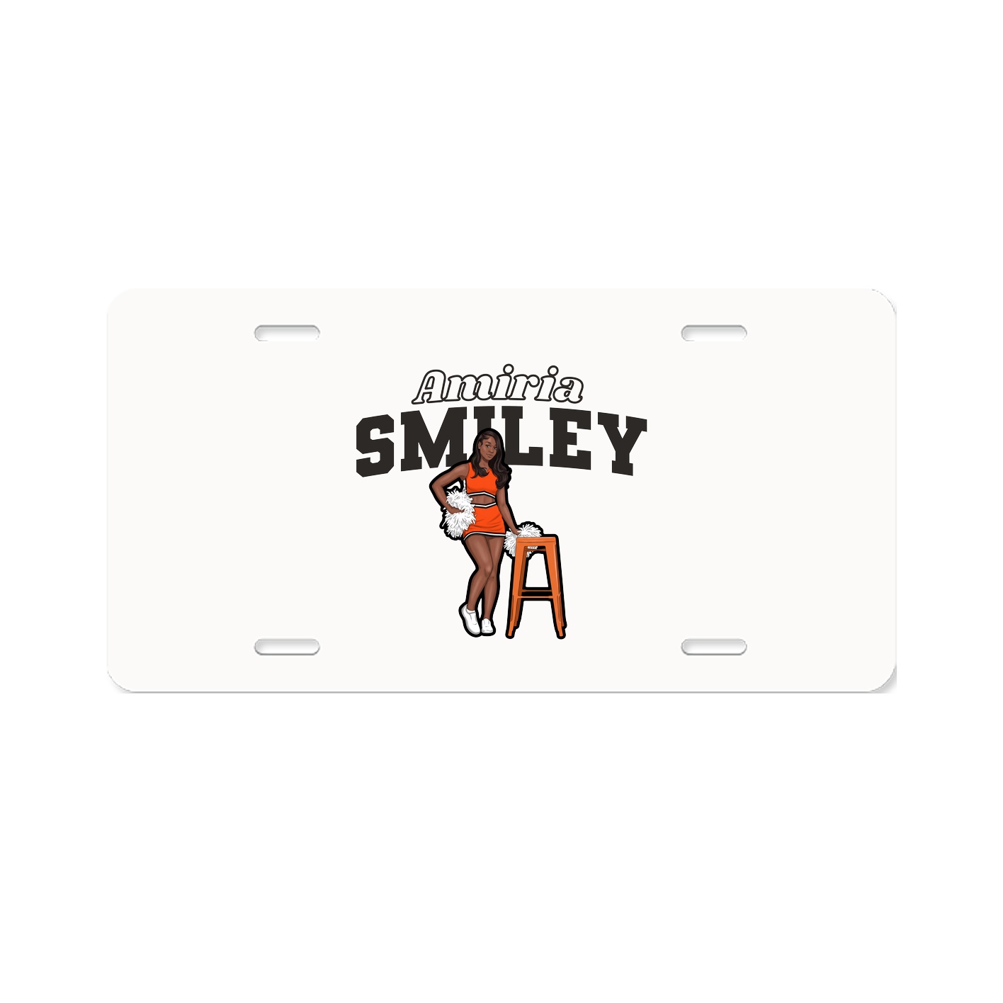 License Plate — Name Arch in Classic