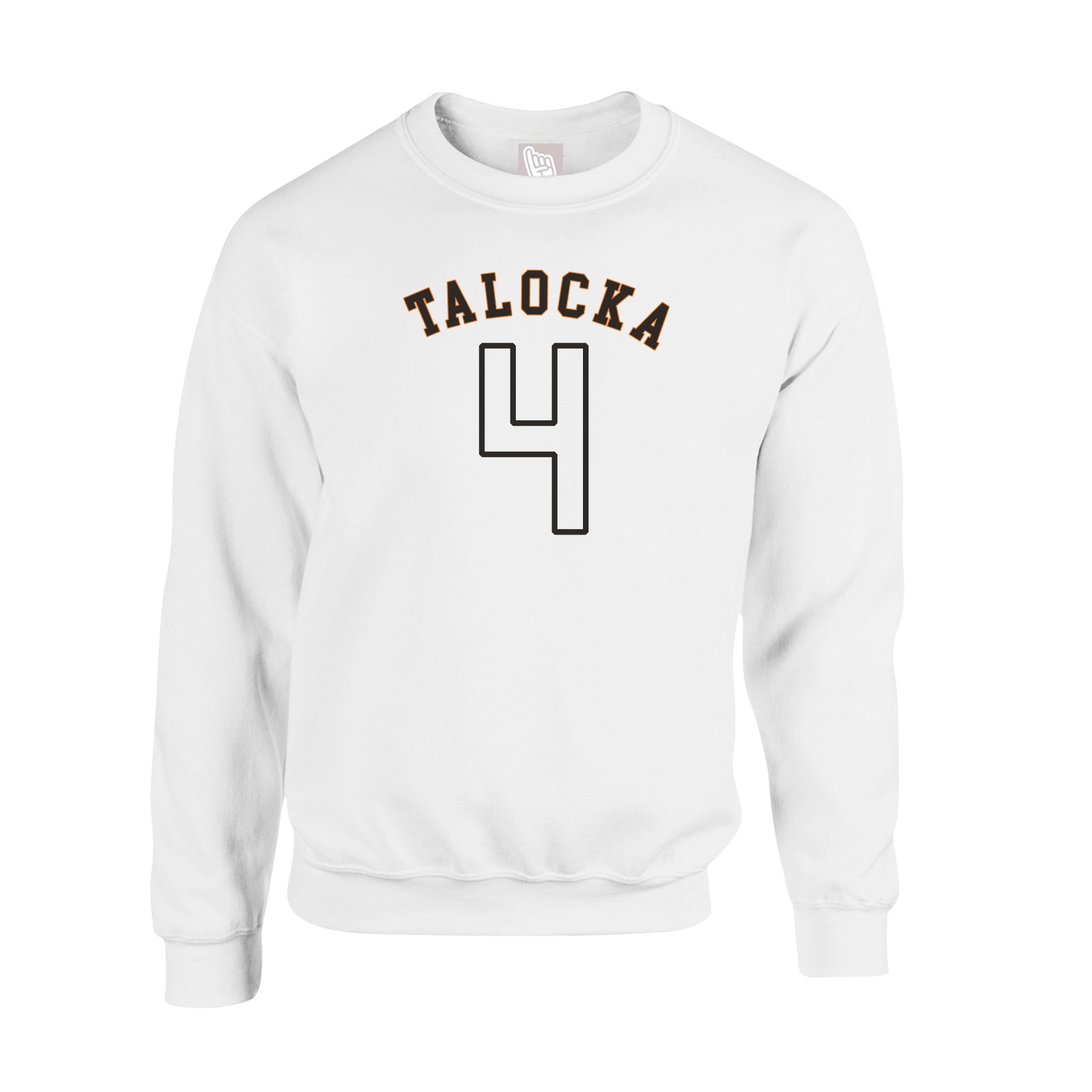 Fleece Crew — Shirsey Arch in White