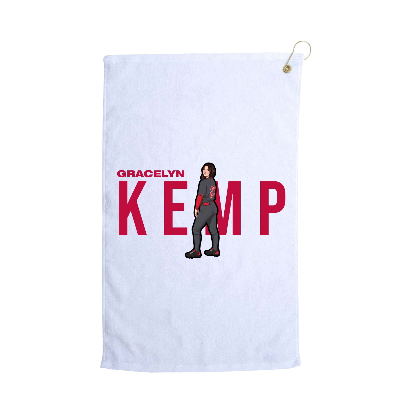 Golf Towel — Player Name in White