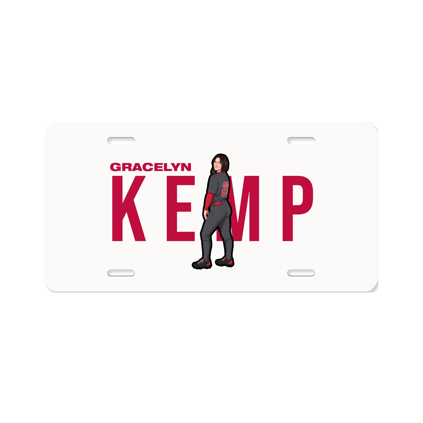 License Plate — Player Name in Classic