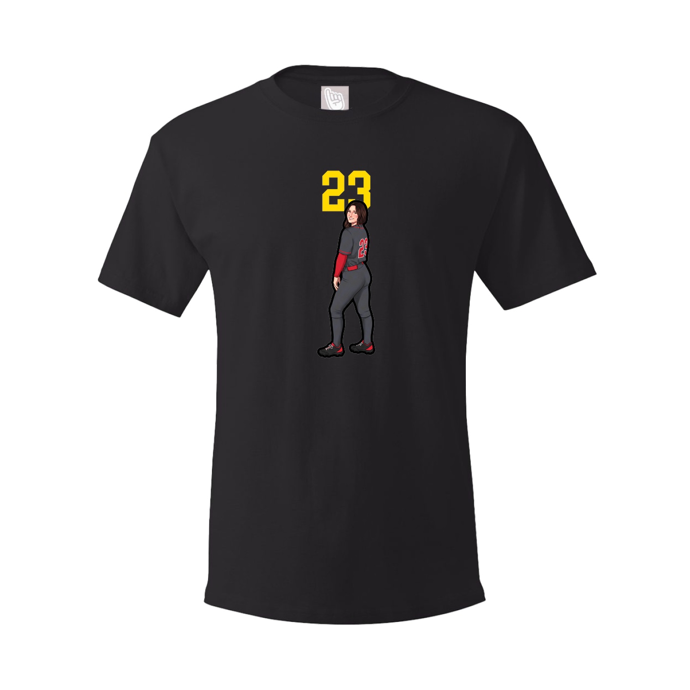 Tee — Number Top in Black