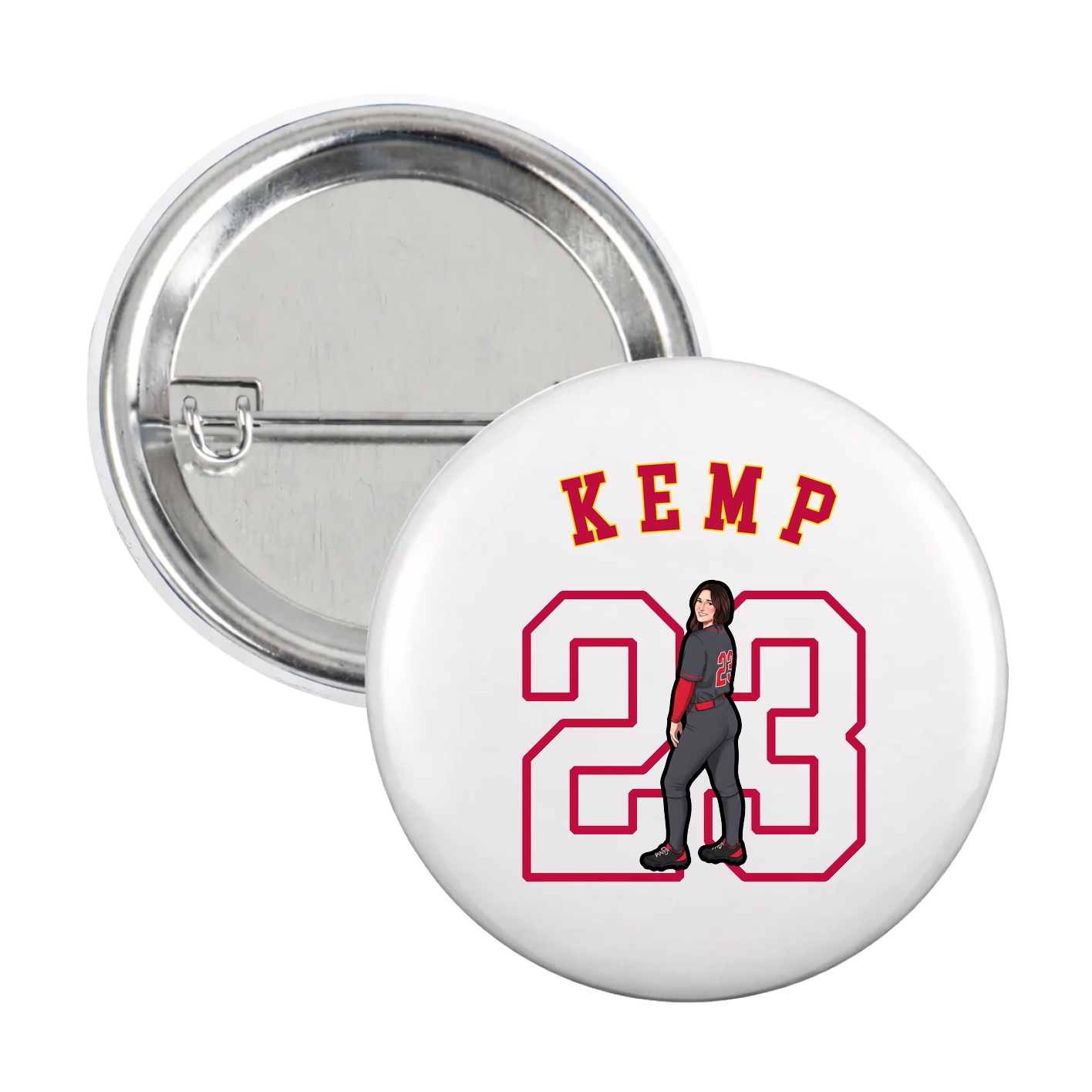Game Day Button — Shirsey Arch in White